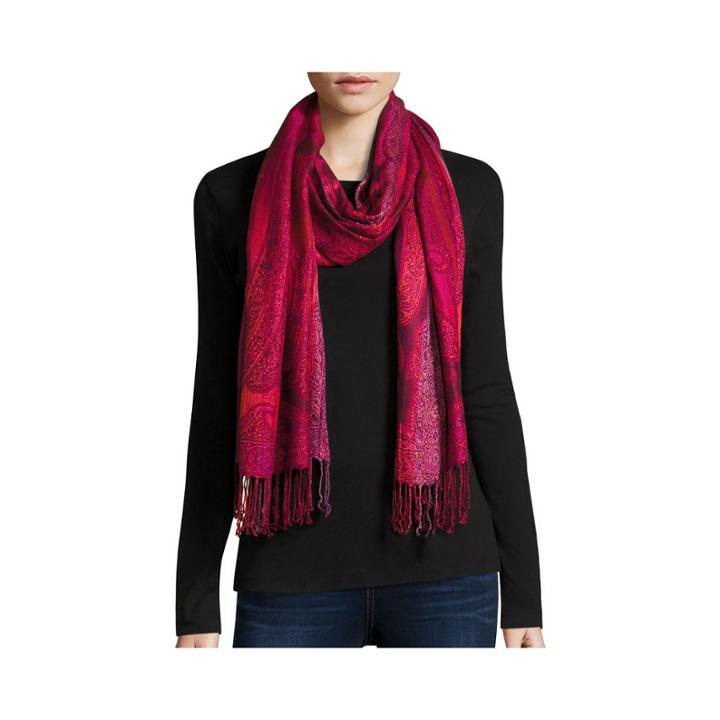 Allover Paisley Oblong Scarf
