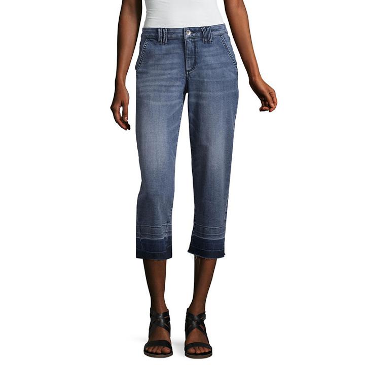 A.n.a Denim Wide Leg Cropped Pants