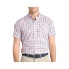 Izod Advantage Stretch Short Sleeve Print Button-front Shirt