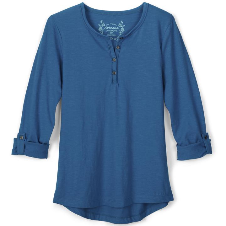 Arizona Roll-sleeve Henley Shirt