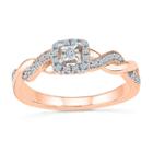 Promise My Love Womens 1/6 Ct. T.w. Round White Diamond 10k Gold Promise Ring