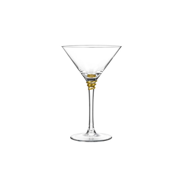 Qualia Glass Helix Gold 4-pc. Martini Glass