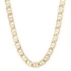 Mens Stainless Steel & Gold-tone Ip 24 10mm Marine Link Chain