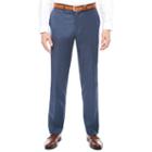 J.ferrar Stretch Blue Sheen Sharkskin Suit Pants-slim Fit