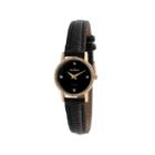 Peugeot Womens Black Strap Watch-3050bk