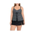 Le Cove Dots Tankini Swimsuit Top-plus