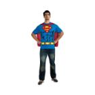Superman T-shirt Adult Costume Kit - Medium