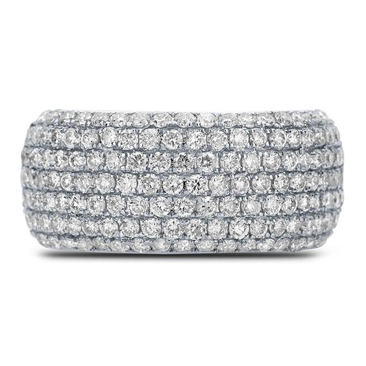 Womens 1 1/2 Ct. T.w. Genuine Diamond White 14k White Gold Cocktail Ring