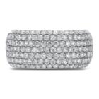 Womens 1 1/2 Ct. T.w. Genuine Diamond White 14k White Gold Cocktail Ring
