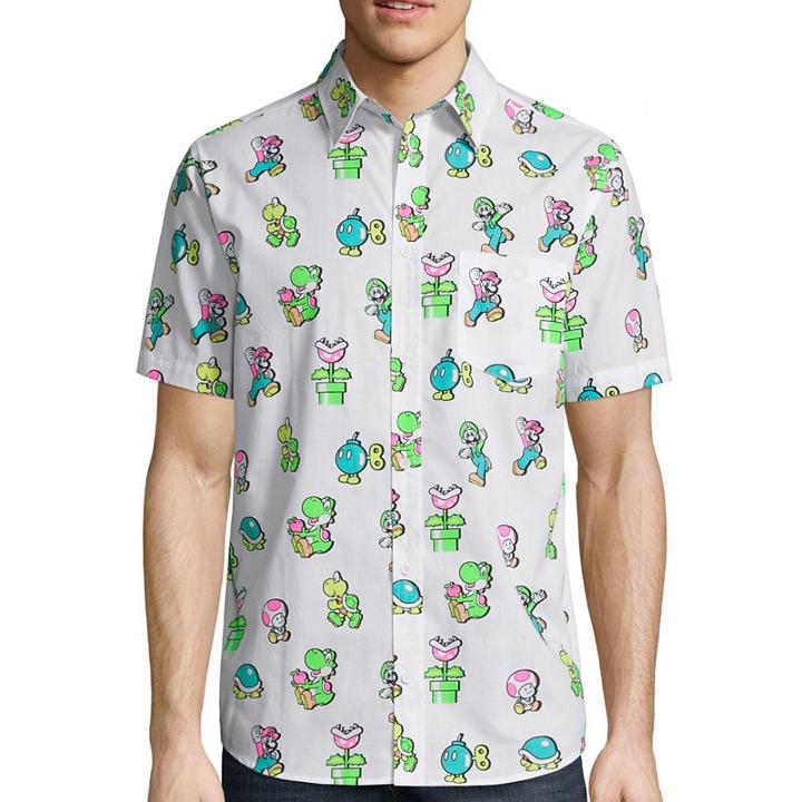 Nintendo Super Mario Short-sleeve Woven Shirt