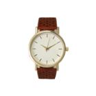 Olivia Pratt Laser Cut Womens Red Strap Watch-16258