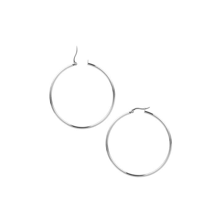 Stainless Steel 50mm Hoop Earrings