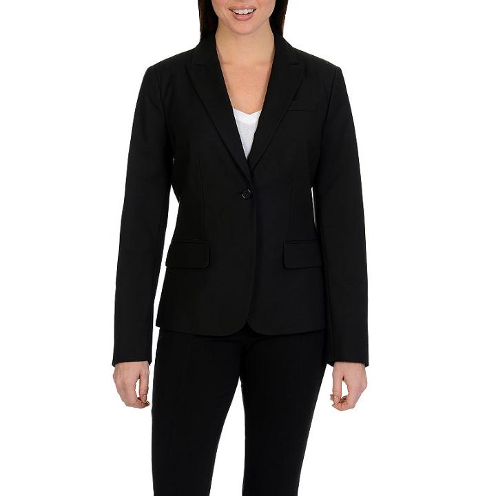 Harve Benard Classic One Button Blazer