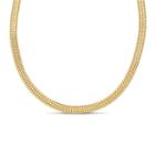 Made In Italy Solid Herringbone 18 Inch Chain Necklace