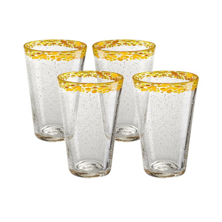 Mingle Set Of 4 Glass Tumblers