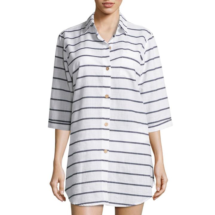 A.n.a Stripe Cotton Dress