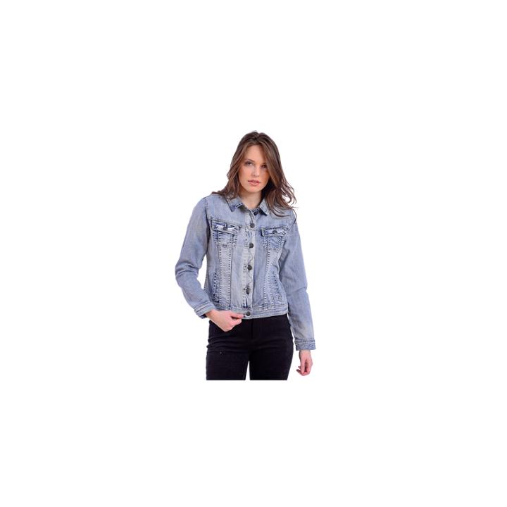 Lola Jeans Gabriella Classic Denim Jacket-plus