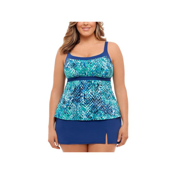 St. John's Bay Muted Reptile Faux Skirtini