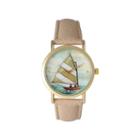 Olivia Pratt Womens Brown Strap Watch-15009taupe