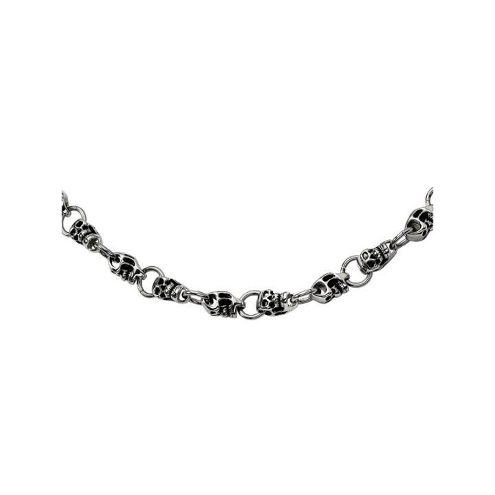 Mens Stainless Steel Skull Chain Necklace