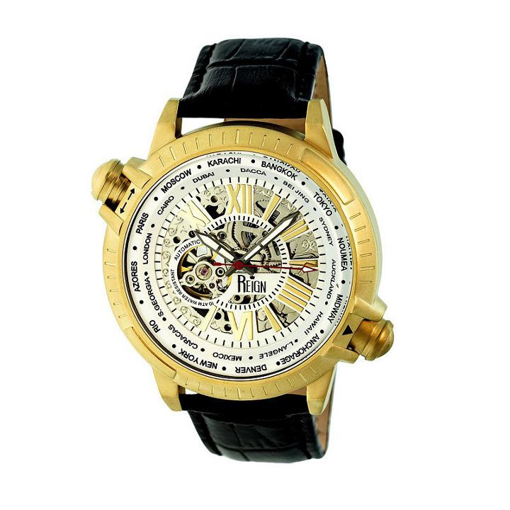 Reign Unisex Black Strap Watch-reirn2106