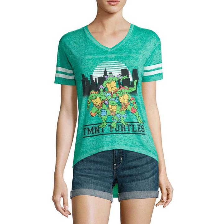 Short-sleeve Burnout Football Tee