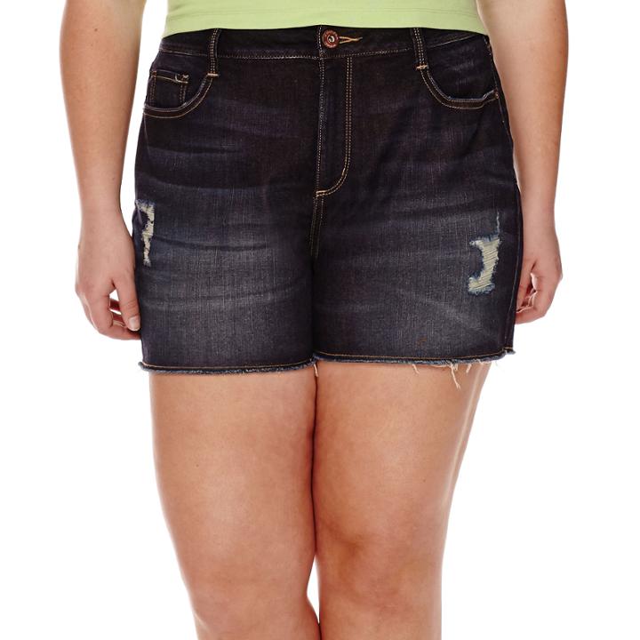 Arizona High-rise Denim Shorts - Juniors Plus