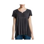 Unity&trade; Short-sleeve Lattice Peasant Top