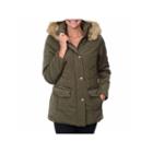 Fleet Street Box-quilted Faux-silk Parka With Faux-fur Trim Hood