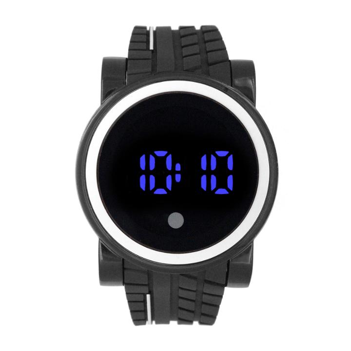 Mens Black Strap Watch-33556