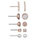 Mixit 5-pc. Clear Circle Earring Sets