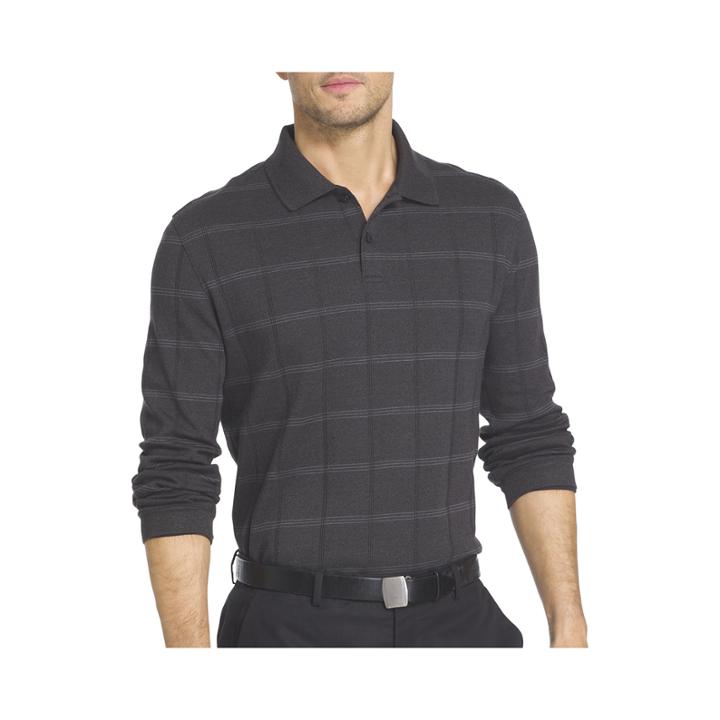 Van Heusen Long Sleeve Solid Polo Shirt