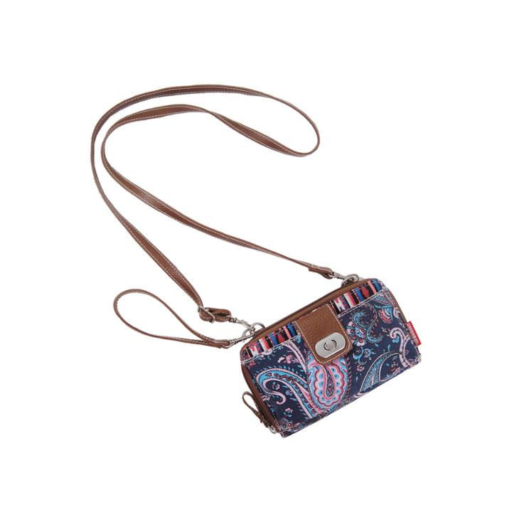 Union Bay Paisley Wristlet Crossbody Bag