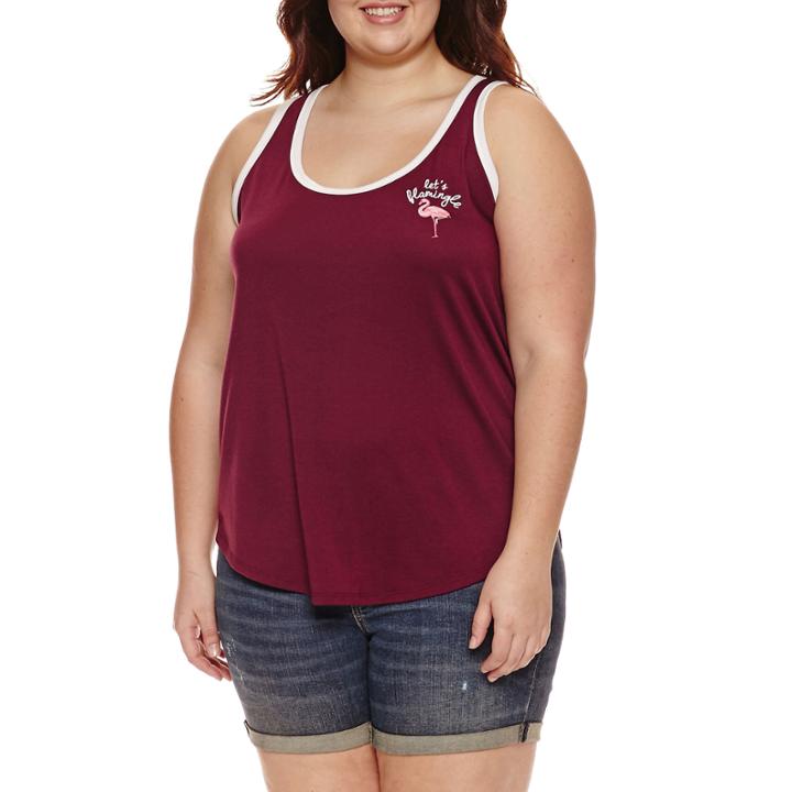 Arizona That's My Jam Or Don't Make This Quacward Or Let's Flamingle Tank Top-juniors Plus