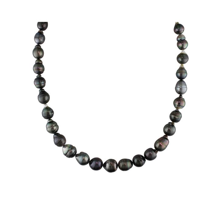 8-10mm Genuine Black Tahitian Pearl Necklace