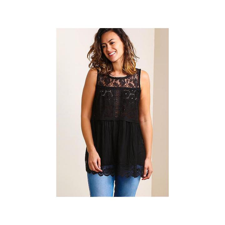 Plus Mixed Media Tunic