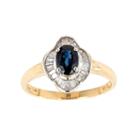 Limited Quantities! 1/4 Ct. T.w. Blue Sapphire 14k Gold Cocktail Ring
