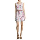 By & By Sleeveless Floral A-line Dress-juniors