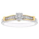 Enchanted Disney Fine Jewelry 1/4 Ct. T.w. Genuine Diamond 10k Gold Engagement Ring