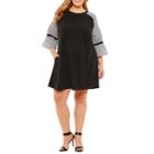 Alyx 3/4 Sleeve Shift Dress-plus