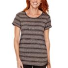 Made For Life&trade; Cap-sleeve Shirred Tunic T-shirt