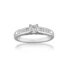 Womens 5/8 Ct. T.w. Princess White Diamond Platinum Engagement Ring