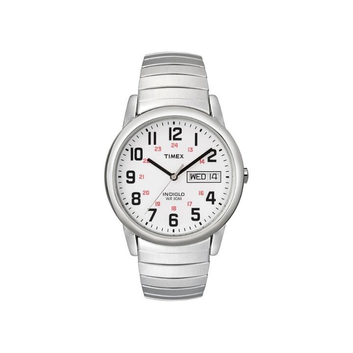 Timex Easy Reader Mens Stainless Steel Expansion Strap Watch T204619j
