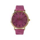 Olivia Pratt Womens Pink Strap Watch-26268bdarkpink