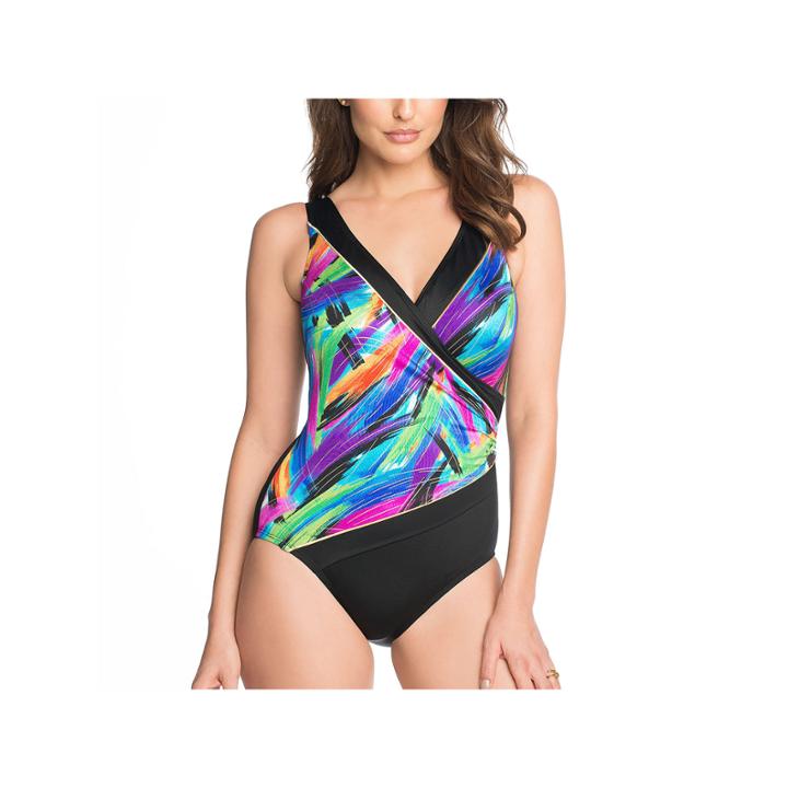 Robby Len By Longitude Abstract One Piece Swimsuit