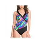 Robby Len By Longitude Abstract One Piece Swimsuit