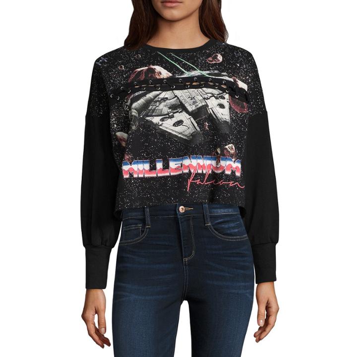 Star Wars Cropped Sweatshirt-juniors