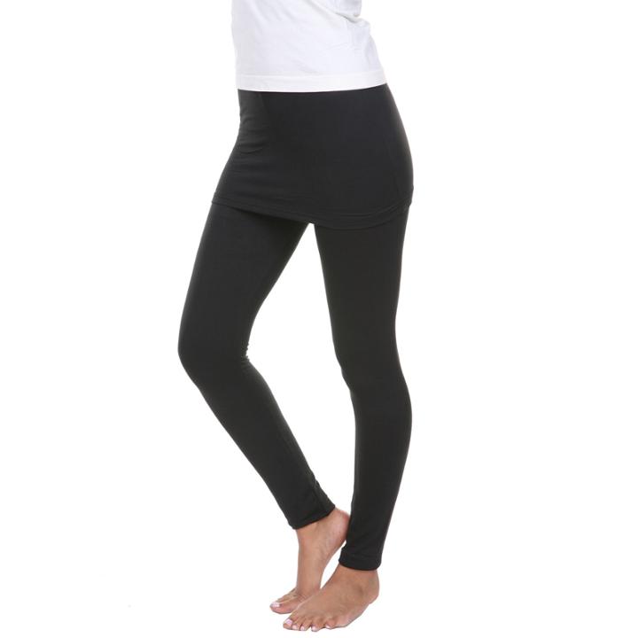 White Mark Skirted Leggings