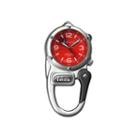 Dakota Mini Clip Microlight Carabiner, Silver And Red Pocket Watch 38590