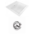 21.5-in. W 3h8-in. Ceramic Top Set In White Color